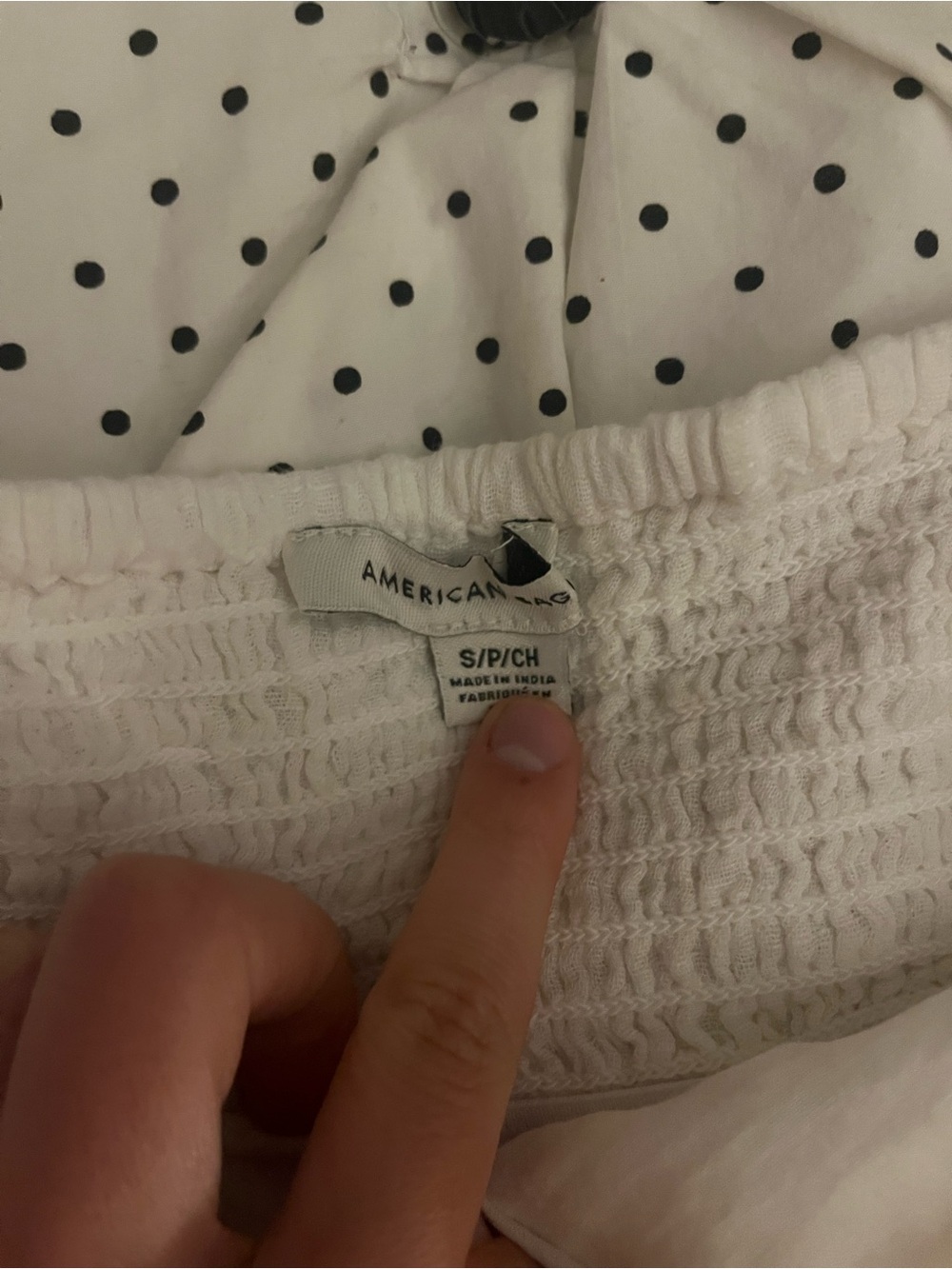 American Eagle Bandana White Embroidered Top - Women’s Small - Picture 6 of 8
